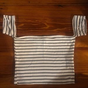 off the shoulder crop top